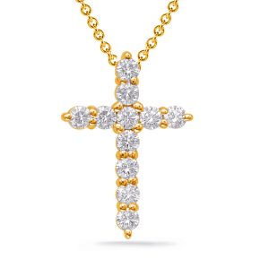 Diamond Cross Shared Prong Set Diamond Cross Shared Prong Set