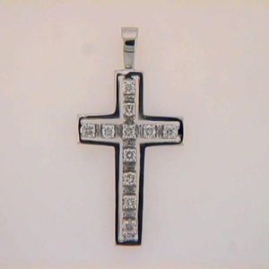 Diamond Cross White Gold Diamond Cross White Gold