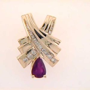 Ruby & Diamond Pendant Ruby & Diamond Pendant