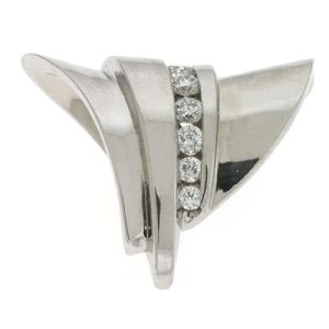 White Gold Diamond Slider White Gold Diamond Slider