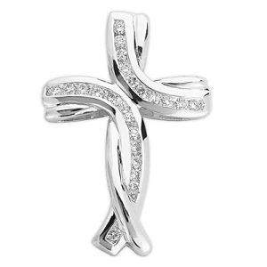 White Gold Cross Pendant White Gold Cross Pendant