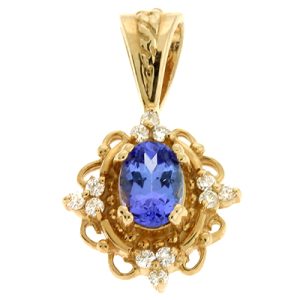 Tanzanite./diamond Pendant Tanzanite./diamond Pendant
