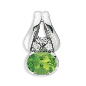 Peridot & Diamond Pendant Peridot & Diamond Pendant