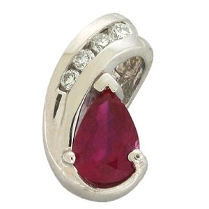 Ruby & Diamond Pendant Ruby & Diamond Pendant