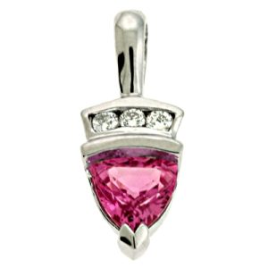 Pink Sapphire & Dia Pendant Pink Sapphire & Dia Pendant