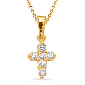 Yellow Gold Diamond Cross Yellow Gold Diamond Cross