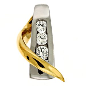 Yellow & White Gold Diamond Pendant Yellow & White Gold Diamond Pendant