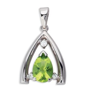 Peridot & Diamond Pendant Peridot & Diamond Pendant
