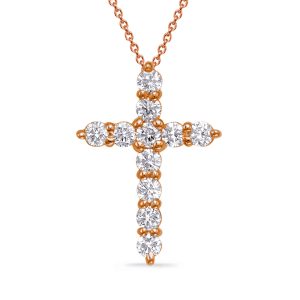 Rose Gold Diamond Cross Rose Gold Diamond Cross