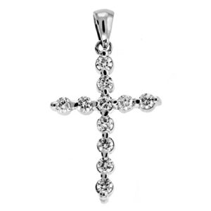 White Gold Diamond Cross White Gold Diamond Cross