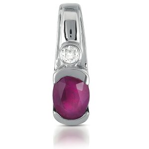 Ruby & Diamond Pendant Ruby & Diamond Pendant