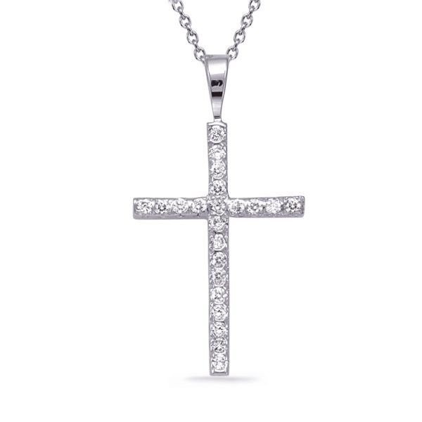 Diamond Cross Pendant Plat