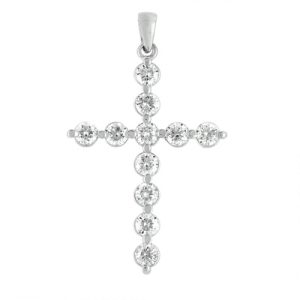 White Gold Diamond Cross White Gold Diamond Cross