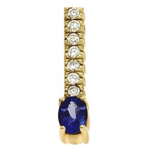 Tanzanite./ Diamond Pendant Tanzanite./ Diamond Pendant