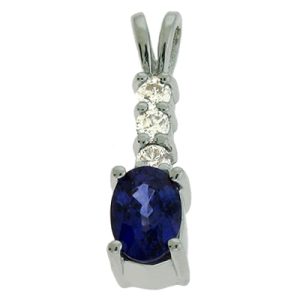 Sapphire & Diamond Pendant Sapphire & Diamond Pendant