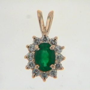 Emerald & Diamond Pendant Emerald & Diamond Pendant
