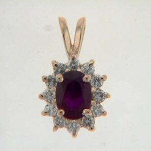 Ruby & Diamond Pendant Ruby & Diamond Pendant