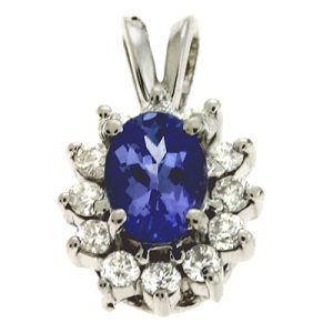 Tanzanite & Diamond Pendant