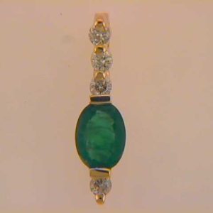Emerald & Diamond Pendant Emerald & Diamond Pendant