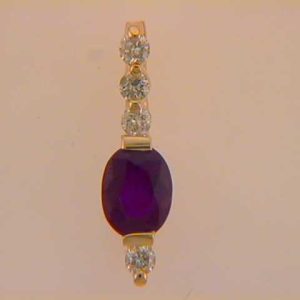 Ruby & Diamond Pendant Ruby & Diamond Pendant