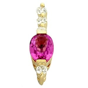Pink Sapphire & Diamond Pendant Pink Sapphire & Diamond Pendant