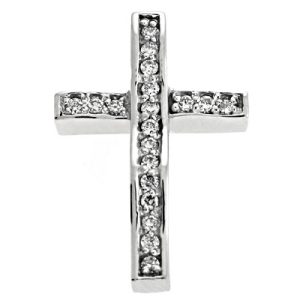 White Gold Diamond Cross White Gold Diamond Cross