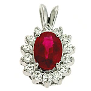 Ruby & Diamond Pendant Ruby & Diamond Pendant