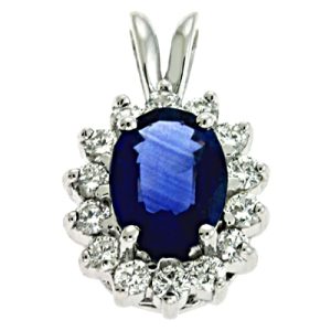 Sapphire & Diamond Pendant Sapphire & Diamond Pendant