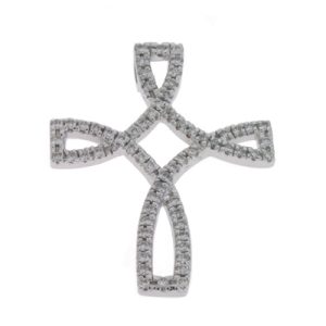 White Gold Diamond Cross White Gold Diamond Cross