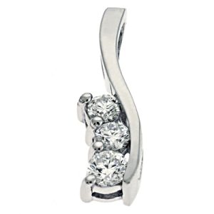 White Gold Diamond Slider White Gold Diamond Slider