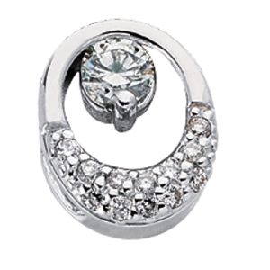 White Gold Diamond Pendant White Gold Diamond Pendant