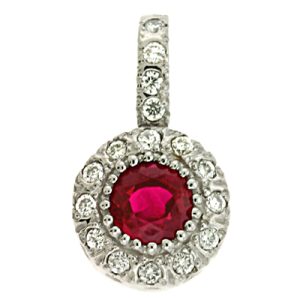 Ruby & Diamond Pendant Ruby & Diamond Pendant