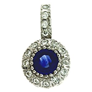 Sapphire & Diamond Pendant Sapphire & Diamond Pendant