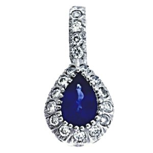 Sapphire./ Diamond Pendant Sapphire./ Diamond Pendant