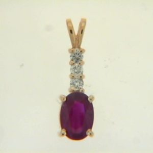 Ruby & Diamond Pendant Ruby & Diamond Pendant