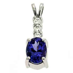 Tanzanite & Diamond Pendant Tanzanite & Diamond Pendant