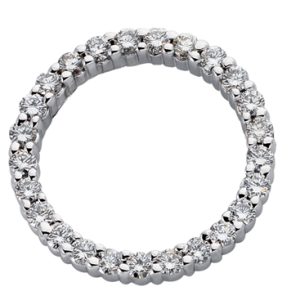 White Gold Circle Pendant White Gold Circle Pendant