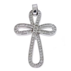 White Gold Cross Pendant White Gold Cross Pendant