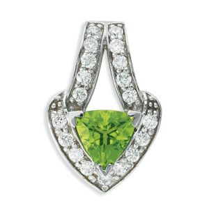 Peridot & Diamond Pendant Peridot & Diamond Pendant