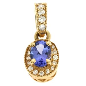 Tanzanite./ Diamond Pendant Tanzanite./ Diamond Pendant