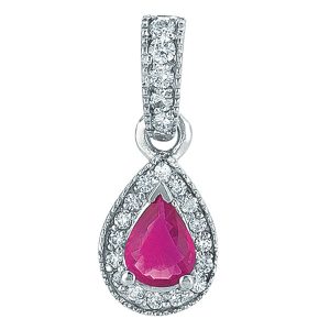 Ruby & Diamond Pendant Ruby & Diamond Pendant