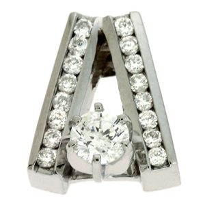 White Gold Diamond Pendant White Gold Diamond Pendant