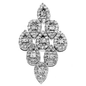 White Gold Diamond Pendant White Gold Diamond Pendant