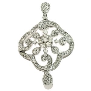White Gold Diamond Pendant White Gold Diamond Pendant