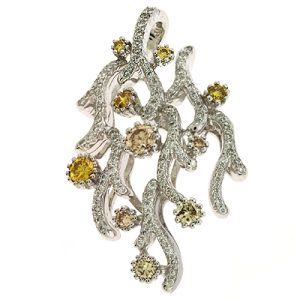 White Gold Diamond Pendant White Gold Diamond Pendant