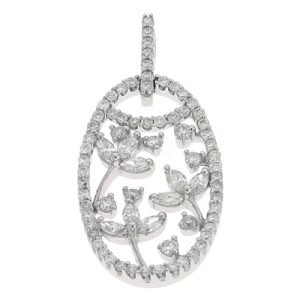 White Gold Diamond Pendant White Gold Diamond Pendant