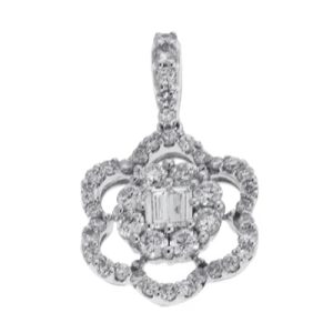 White Gold Diamond Pendant White Gold Diamond Pendant