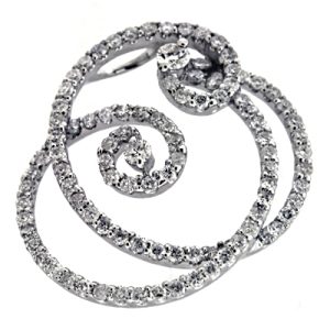 White Gold Diamond Pendant White Gold Diamond Pendant