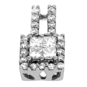 White Gold Diamond Pendant White Gold Diamond Pendant