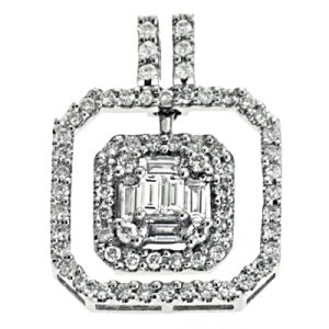 White Gold Diamond Pendant White Gold Diamond Pendant